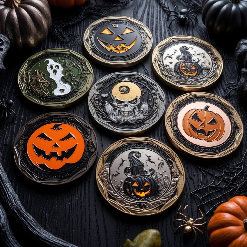 Halloween challenge coins