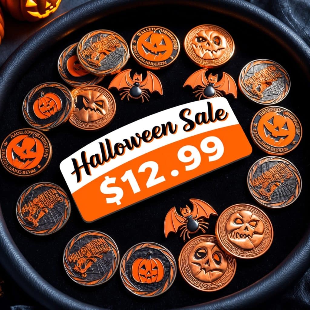 Halloween challenge coins