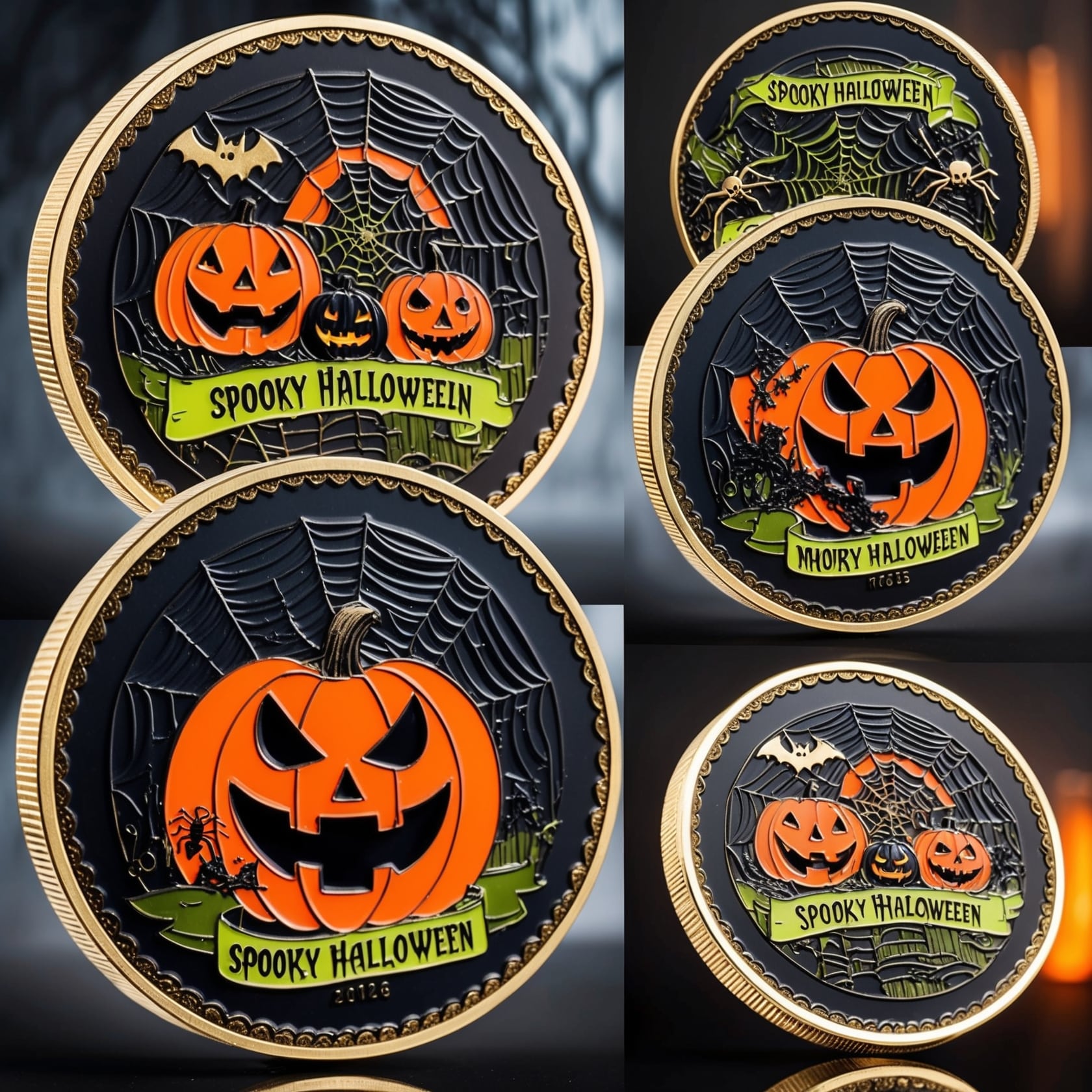 Halloween challenge coins