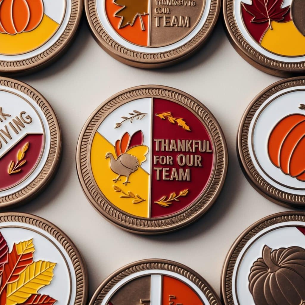 Thanksgiving challenge coins